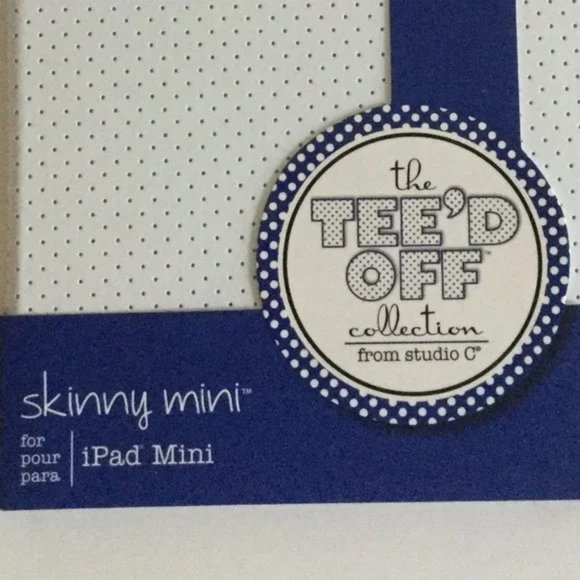 NEW Studio C Skinny Mini Case iPad Mini The Tee'd Off Collection - Picture 4 of 6